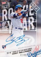 2017 Topps Now Off-Season #OS-65A Cody Bellinger Autograph Baseball Card
