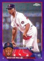 2023 Topps Chrome Logofractor Edition #57 Brayan Bello Purple Refractor Baseball Card