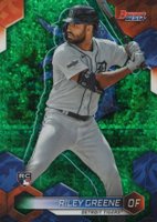 2023 Bowman's Best #30 Riley Greene Green Mini Diamond Refractor Baseball Card