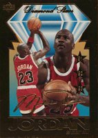 1995 Bleachers 23KT Gold # Michael Jordan Upper Deck Diamond Star Basketball Card