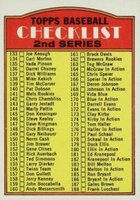 1972 Topps #103 2nd Series Checklist (133-263) Baseball Card