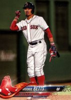 2018 Topps #140 Mookie Betts Fist Up Baseball Card