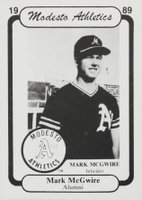 1989 Chong Modesto A's #35 Mark McGwire Baseball Card