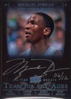 2013 Upper Deck All-Time Greats Team for the Ages Autograph #TA2-4 Michael Jordan Basketball Card