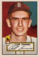 1952 Topps #285 Cliff Fannin Baseball Card