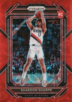 2022 Panini Prizm #250 Shaedon Sharpe Red Choice Basketball Card