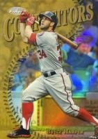 2014 Finest Competitors #FC-BH Bryce Harper Gold Refractor Baseball Card