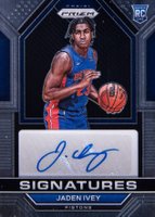 2022 Panini Prizm Rookie Signatures #RSIJIV Jaden Ivey Basketball Card