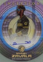 2022 Bowman Inception Prospect Autographs #PASZ Samuel Zavala Baseball Card
