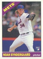 2015 Topps Heritage  #618 Noah Syndergaard Action Baseball Card