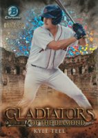 2024 Bowman Chrome Gladiators of the Diamond #15 Kyle Teel Mini Diamond Refractor Baseball Card