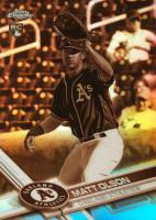 2017 Topps Chrome #98 Matt Olson Sepia Refractor Baseball Card