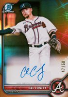 2022 Bowman Chrome Prospect Autographs #CPACC Cal Conley Gold Refractor Baseball Card