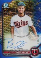 2022 Bowman Mega Box Chrome Autographs #BMABA Bryan Acuna Blue Baseball Card