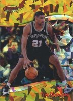 1998 Bowman's Best #50 Tim Duncan Atomic Refractor Basketball Card