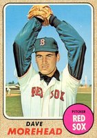 1968 Topps #212 Dave Morehead Baseball Card