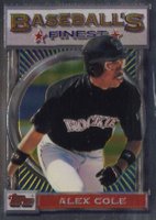 1993 Finest #12 Alex Cole Baseball Card