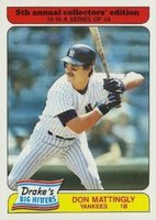1985 Drake's #19 Don Mattingly Baseball Card