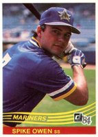 1984 Donruss #313 Spike Owen Baseball Card