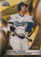 2025 Topps Chrome Black #50 Shohei Ohtani Gold Mini Diamond Baseball Card