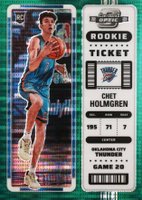 2022 Panini Contenders Optic Rookie Ticket #4 Chet Holmgren Green Pulsar Basketball Card