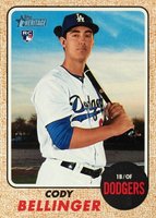2017 Topps Heritage  #678 Cody Bellinger Color Swap Baseball Card