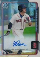 2015 Bowman Chrome Draft Pick Autograph #BCAAB Andrew Benintendi Refractor Baseball Card