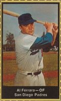 1969 Nabisco Team Flakes # Al Ferrara Hand Cut Baseball Card