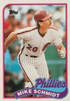 1989 Topps Tiffany #100 Mike Schmidt Baseball Card