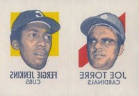 1971 Topps Tattoos Perforated Panel # Joe Torre/Fergie Jenkins Baseball Card