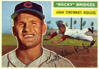 1956 Topps #324 Rocky Bridges Baseball Card