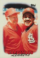 1988 Topps Tiffany #351 Cardinals Leaders Baseball Card
