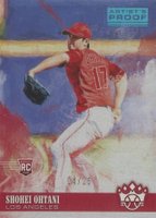 2018 Panini Diamond Kings #139 Shohei Ohtani Artist's Proof-Blue Baseball Card