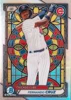 2024 Bowman Chrome Prospects #BCP197 Fernando Cruz Etched in Glass Variation Baseball Card