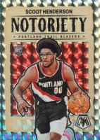 2023 Panini Mosaic Notoriety #4 Scoot Henderson Mosaic Basketball Card