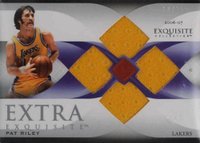 2006 Upper Deck Exquisite Collection Extra Exquisite Jerseys #EEPR Pat Riley Basketball Card