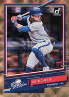 2020 Panini Donruss the Rookies #R6 Bo Bichette Gold Baseball Card