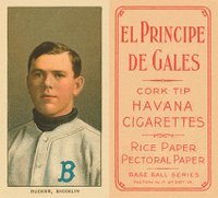 1909 White Borders El Principe De Gales #416 Nap Rucker Portrait Baseball Card