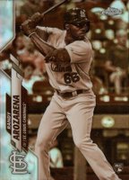 2020 Topps Chrome #49 Randy Arozarena Sepia Refractor Baseball Card