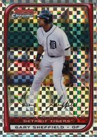 2008 Bowman Chrome #152 Gary Sheffield Xfractor Baseball Card
