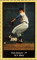 1969 Nabisco Team Flakes # Tom Seaver Hand Cut Baseball Card