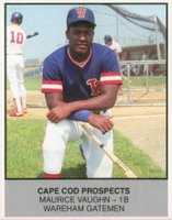 1988 Ballpark Cape Cod League Prospects #16 Maurice Vaughn Wareham Gatemen Baseball Card