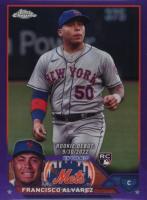 2023 Topps Chrome Update #USC103 Francisco Alvarez Purple Refractor Baseball Card