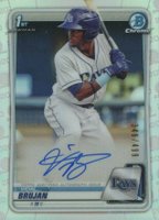 2020 Bowman Chrome Prospect Autographs #CPAVB Vidal Brujan Refractor Baseball Card