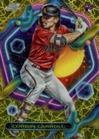 2023 Topps Cosmic Chrome #7 Corbin Carroll Gold Interstellar Baseball Card