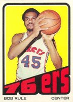 1972 Topps #40 Bob Rule Basketball Card