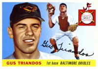 1955 Topps #64 Gus Triandos Baseball Card