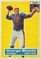 1956 Topps #11 George Blanda Football Card