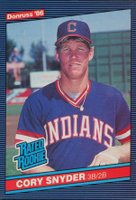1986 Donruss #29 Cory Snyder Baseball Card
