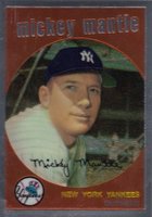 1996 Topps Mantle Finest #9 1959 Topps Reprint Baseball Card